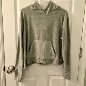 Nine west active heather green high hip hoodie
